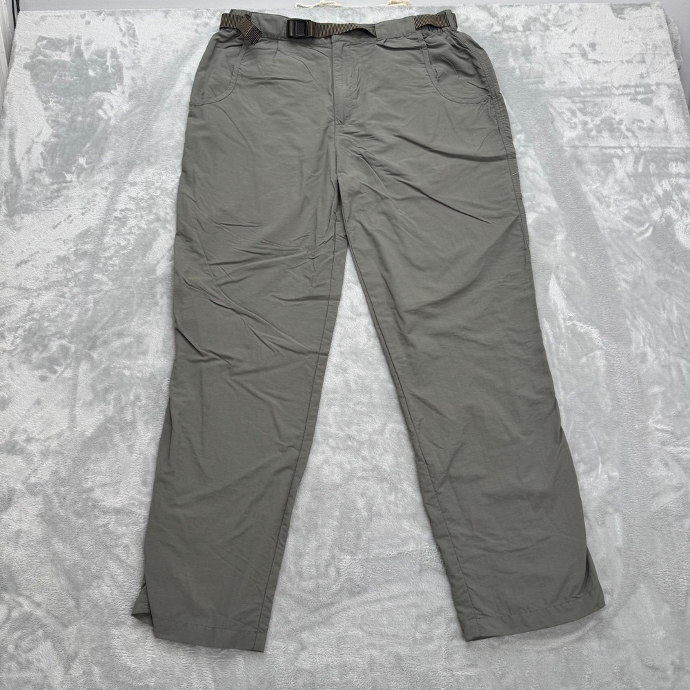 RailRiders Pants Men Large Gray‎ Belted Hiking Adventure Y2K Gorpcore Travel